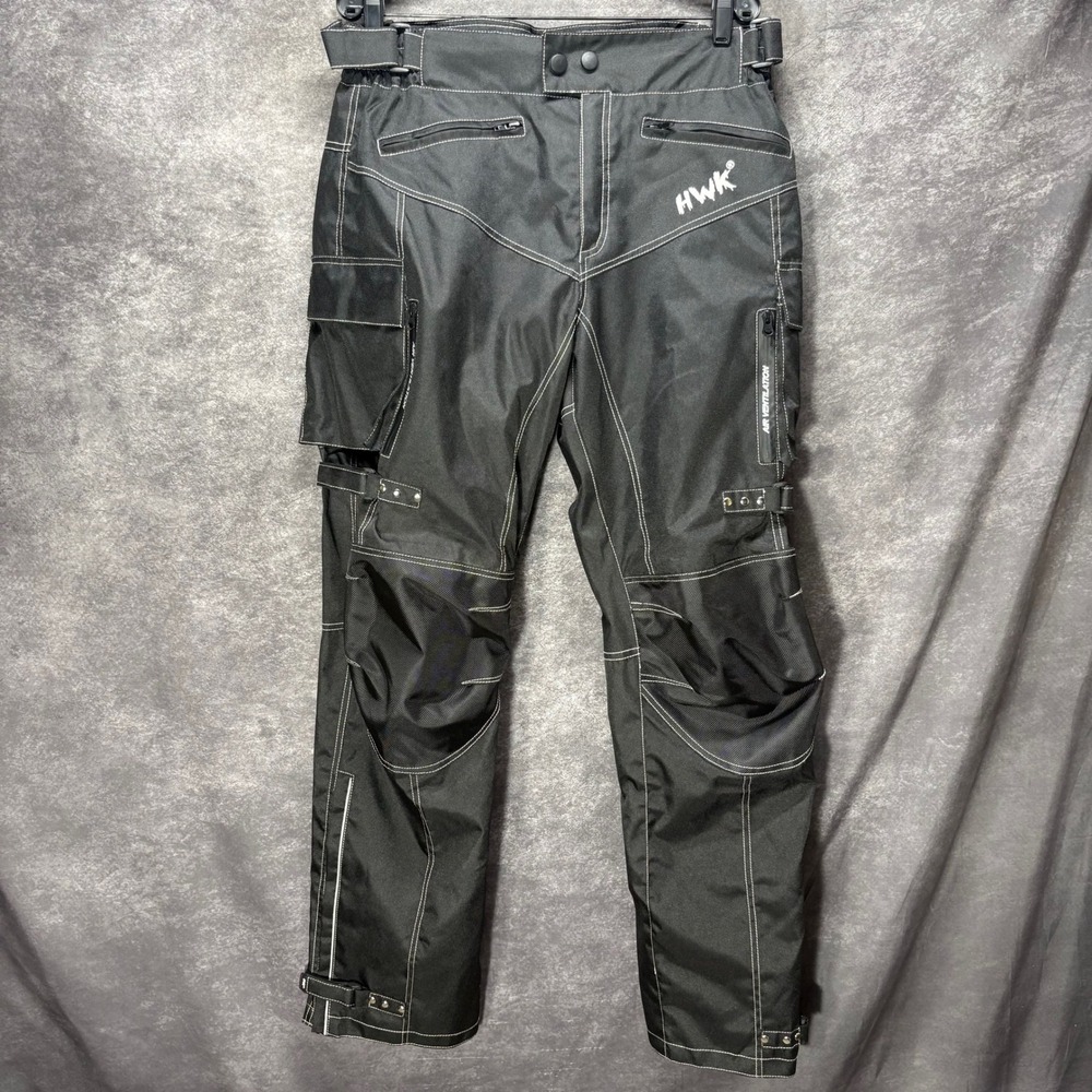 HWK Men's Black Tactical Cargo Pants with Utility Pockets